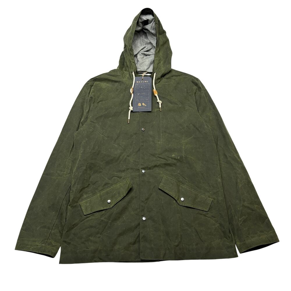 NWT Ketums Bondy Waxed Cotton Jacket Men's Large Hunter Green Gorpcore Huckberry